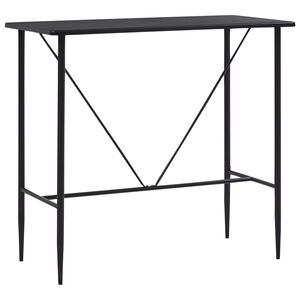 vidaXL Barov&yacute; stůl čern&yacute; 120 x 60 x 110 cm MDF