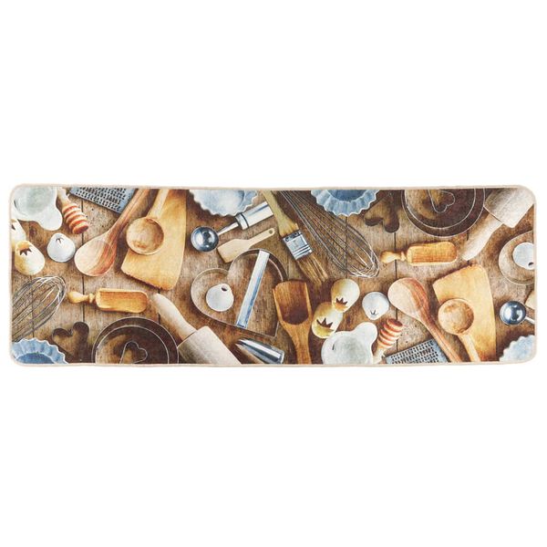 vidaXL Kuchyňsk&yacute; koberec v&iacute;cebarevn&yacute; 60x180 cm prateln&yacute;