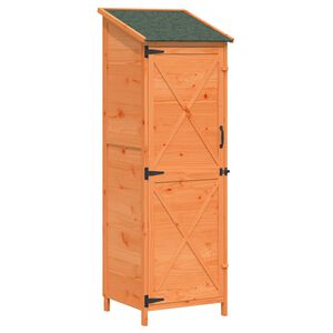 vidaXL Zahradn&iacute; shed Hněd&aacute; 59,5 x 56 x 176,5 cm Masivn&iacute; jedlov&eacute; dřevo