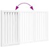 vidaXL Zábrana pro psy skládací 3 panely bílá 150 cm topolové dřevo