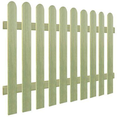 vidaXL Laťkový plot impregnovaná borovice 170 x 120 cm 6/9 cm