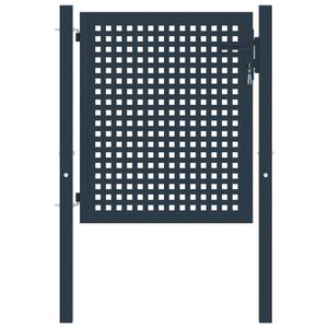 vidaXL Plotov&aacute; branka antracitov&aacute; 102 x 75 cm ocelov&aacute;