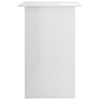 vidaXL Psací stůl bílý s vysokým leskem 90x50x74 cm kompozitní dřevo
