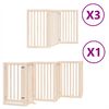 vidaXL Z&aacute;brana pro psy s dv&iacute;řky skl&aacute;dac&iacute; 15 panelů 750 cm topol