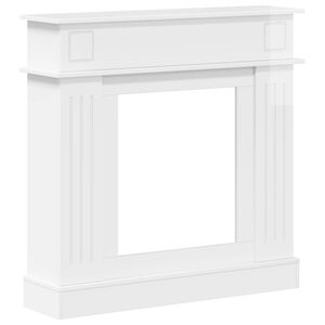 vidaXL R&aacute;m krbu B&iacute;l&aacute; s vysok&yacute;m leskem 102 x 26 x 100 cm