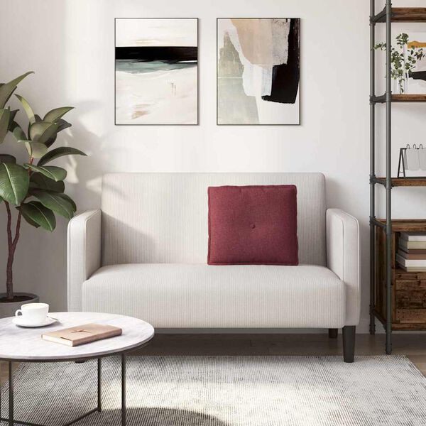 vidaXL Polštář na záda Víno Červené 50 x 19 x 45 cm textil