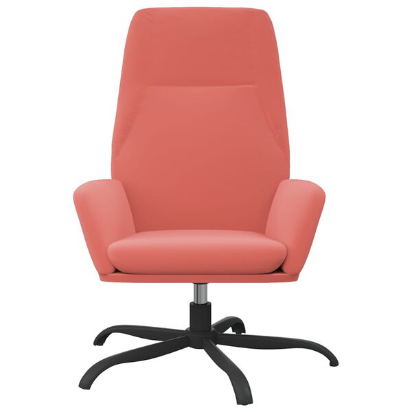 vidaXL Relaxačn&iacute; křeslo růžov&eacute; samet