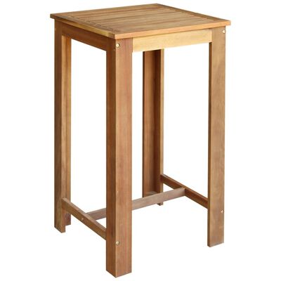 vidaXL Barový stůl z masivního akáciového dřeva 60 x 60 x 105 cm