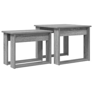 vidaXL Sada konferenčn&iacute;ch stolků 2 ks &Scaron;ed&aacute; Sonoma 50 x 52 x 42 cm