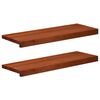 vidaXL Schodi&scaron;ťov&eacute; n&aacute;&scaron;lapy 2 ks 70 x 25 x 2 cm Hněd&aacute;