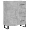 vidaXL Skř&iacute;ň highboard betonově &scaron;ed&aacute; 69,5x34x180 cm kompozitn&iacute; dřevo
