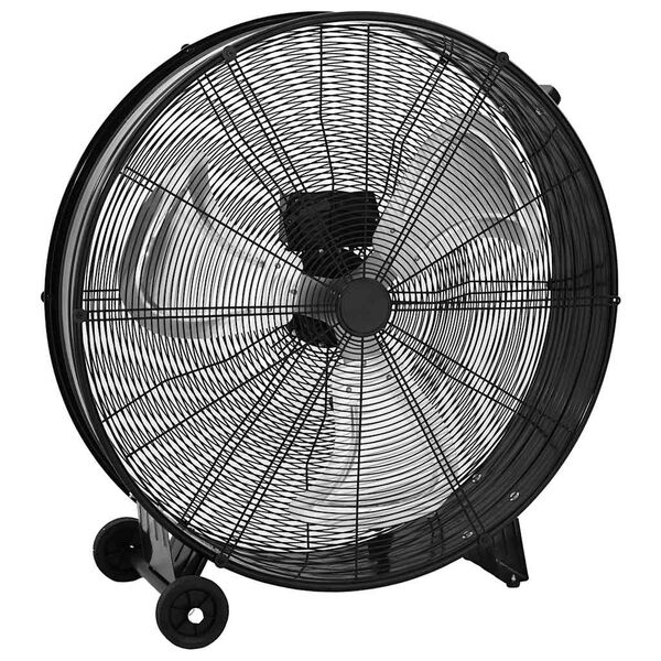 vidaXL Průmyslov&yacute; bubnov&yacute; ventil&aacute;tor 77 cm 187,7 W čern&yacute;