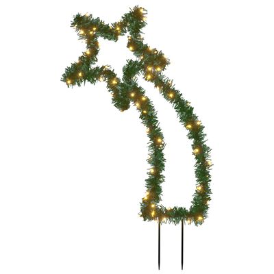 vidaXL Vánoční světelná dekorace s hroty Kometa 80 LED diod 62 cm