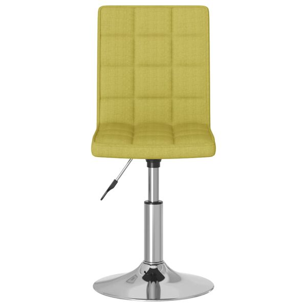 vidaXL Otočn&eacute; j&iacute;deln&iacute; židle 4 ks zelen&aacute; textil