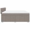 vidaXL Box spring postel s matrac&iacute; taupe 180x200 cm textil