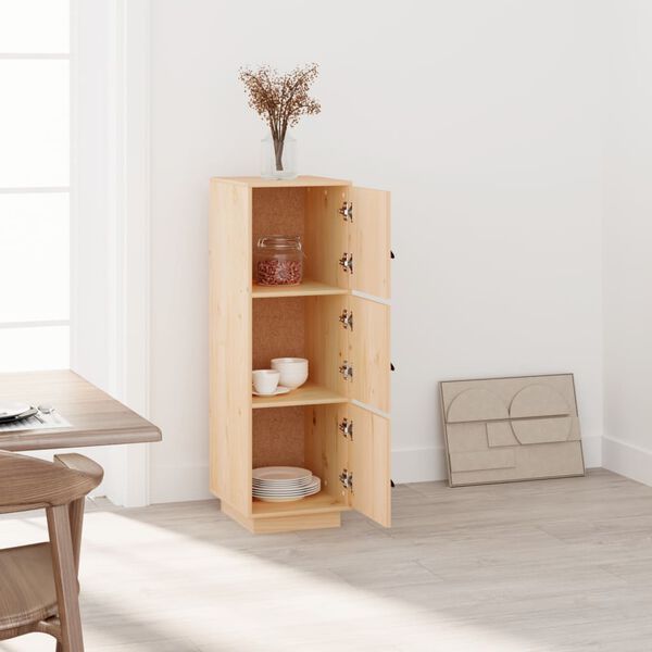 vidaXL Skříň highboard 34 x 40 x 108,5 cm masivní borové dřevo