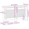 vidaXL Kryt na radi&aacute;tor 152 x 19 x 81,5 cm MDF