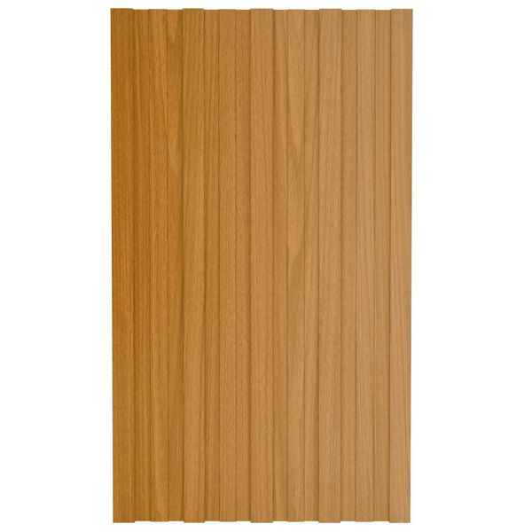 vidaXL Stře&scaron;n&iacute; panel 36 pcs Př&iacute;rodn&iacute; 80 x 45 cm Pozinkovan&aacute; ocel