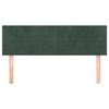 vidaXL Čela postele 2 ks tmavě zelen&aacute; 72 x 5 x 78/88 cm samet