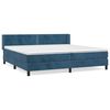 vidaXL Box spring postel s matrac&iacute; tmavě modr&aacute; 200x200 cm samet