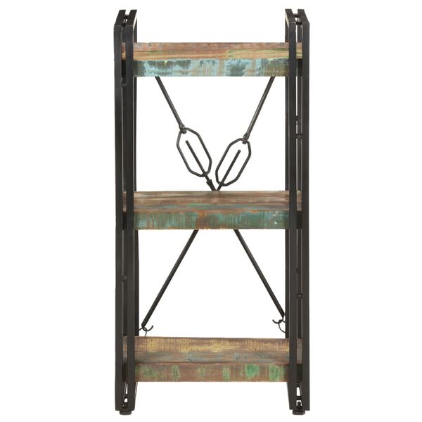 vidaXL Knihovna se 3 policemi 40x30x80 cm masivní recyklované dřevo