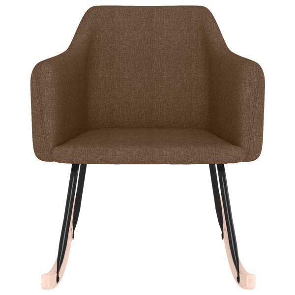 vidaXL Houpac&iacute; křeslo hněd&eacute; textil