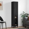 vidaXL Skř&iacute;ň highboard čern&aacute; 34,5 x 34 x 180 cm kompozitn&iacute; dřevo