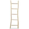 vidaXL Vě&scaron;&aacute;k na ručn&iacute;ky s 5 př&iacute;člemi, př&iacute;rodn&iacute; teak, 45x150 cm
