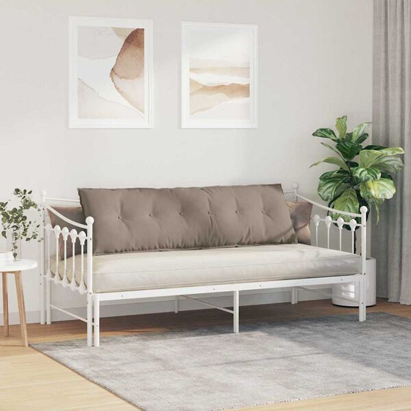 vidaXL Pol&scaron;t&aacute;ř na z&aacute;da Taupe 160 x 50 cm Mikrovl&aacute;kno