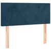 vidaXL Box spring postel s matrac&iacute; tmavě modr&aacute; 90x190 cm samet