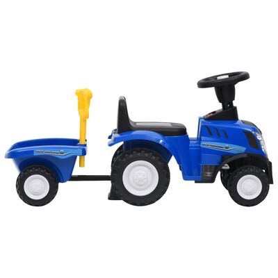 vidaXL Dětský traktor New Holland modrý