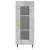 vidaXL Skř&iacute;ň highboard betonově &scaron;ed&aacute; 34,5x34x180 cm kompozitn&iacute; dřevo