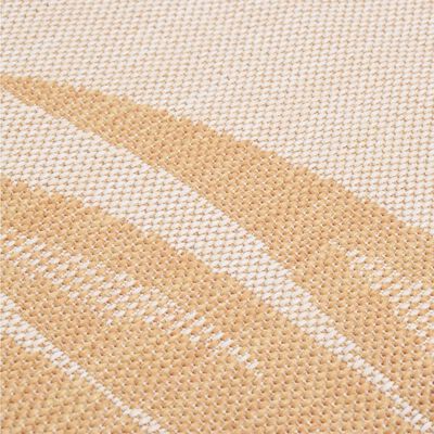 vidaXL Venkovní hladce tkaný koberec 80x250 cm vzor listí