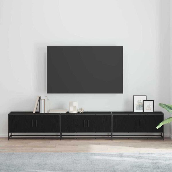 vidaXL TV jednotky 2 pcs Čern&yacute; dub 240 x 35 x 41 cm Kompozitn&iacute; dřevo