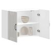 vidaXL Kuchyňsk&aacute; n&aacute;stěnn&aacute; skř&iacute;ňka "Lucca" b&iacute;l&yacute; lesk kompozitn&iacute; dřevo