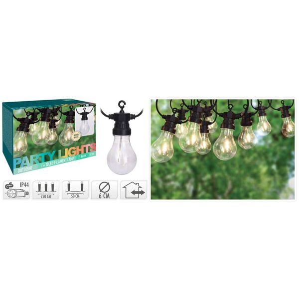 ProGarden Zahradní LED osvětlení 10 světel 24 V