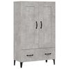 vidaXL Komoda betonově &scaron;ed&aacute; 70 x 31 x 115 cm kompozitn&iacute; dřevo