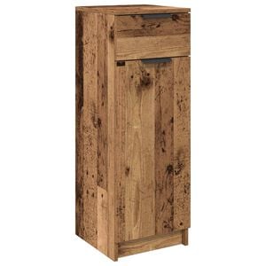 vidaXL Koupelnov&aacute; skř&iacute;ň Star&eacute; dřevo 32 x 34 x 90 cm Kompozitn&iacute; dřevo