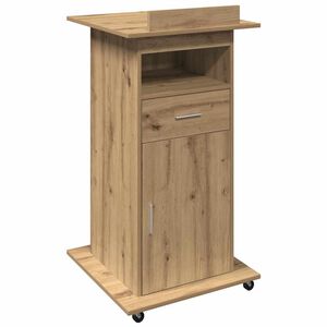 vidaXL Podium Artisanov&yacute; dub Kompozitn&iacute; dřevo 55 x 55 x 107 cm