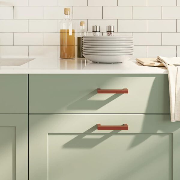 vidaXL N&aacute;bytkov&eacute; &uacute;chytky 10 ks bronzov&eacute; 96 mm nerezov&aacute; ocel