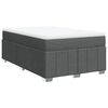 vidaXL Box spring postel s matrac&iacute; tmavě &scaron;ed&aacute; 120x190 cm textil