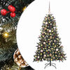 vidaXL Uměl&yacute; v&aacute;nočn&iacute; stromeček Zelen&aacute; 150 cm PVC, plast a ocel