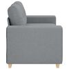 vidaXL Loveseat Sofa Světle &scaron;ed&aacute; 160x77x82 cm textil