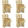 vidaXL Prkenn&yacute; zahradn&iacute; kompost&eacute;r 4 pcs Zelen&aacute; 110 x 58 x 113 cm