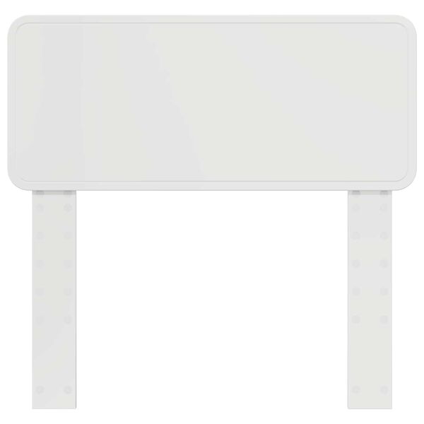 vidaXL Čelo postele Leskl&aacute; B&iacute;l&aacute; 75 cm Kompozitn&iacute; dřevo
