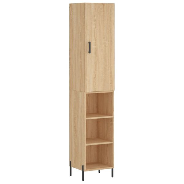 vidaXL Skř&iacute;ň highboard dub sonoma 34,5 x 34 x 180 cm kompozitn&iacute; dřevo