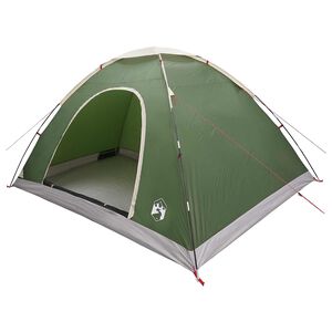 vidaXL Kempingov&yacute; stan 6m&iacute;stn&yacute; Zelen&aacute; 185T polyester s PU povlakem