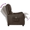 vidaXL Elektrick&eacute; polohovac&iacute; křeslo hněd&eacute; leskl&aacute; uměl&aacute; kůže