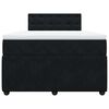 vidaXL Box spring postel s matrac&iacute; čern&aacute; 120 x 190 cm samet