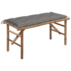 vidaXL Skl&aacute;dac&iacute; zahradn&iacute; lavice s podu&scaron;kou 118 cm bambus